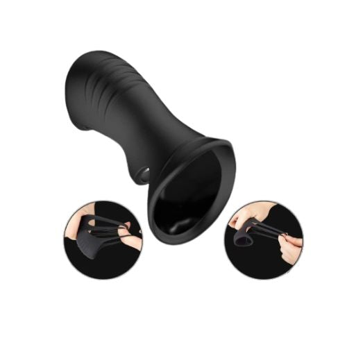 Men's Triple Cock Ring for Enhanced Erection