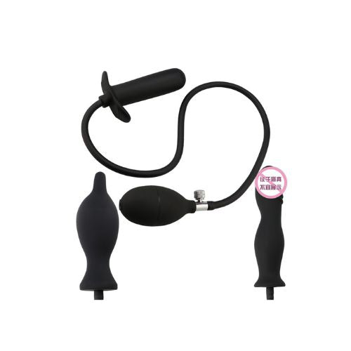 Inflatable Silicone Butt Plug - Adult Massager for Women and Men