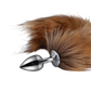 Metal Feather Fox Tail Anal Plug: Erotic Butt Plug for Adults