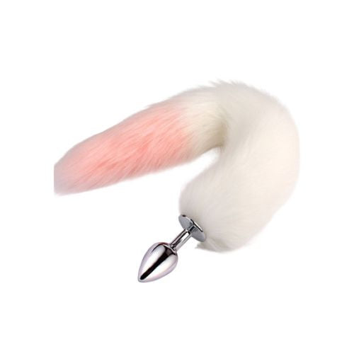 Metal Feather Fox Tail Anal Plug: Erotic Butt Plug for Adults