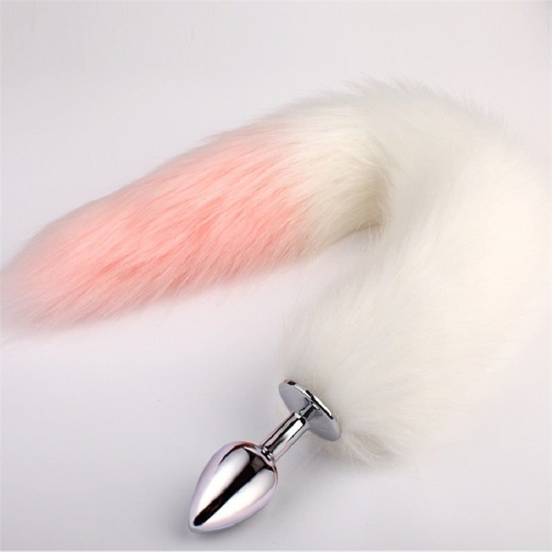 Metal Feather Fox Tail Anal Plug: Erotic Butt Plug for Adults