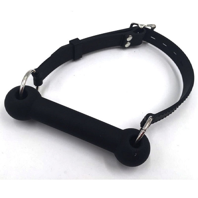 BDSM Mouth Plug for Adult Games Silicone Dog Bone Gag: