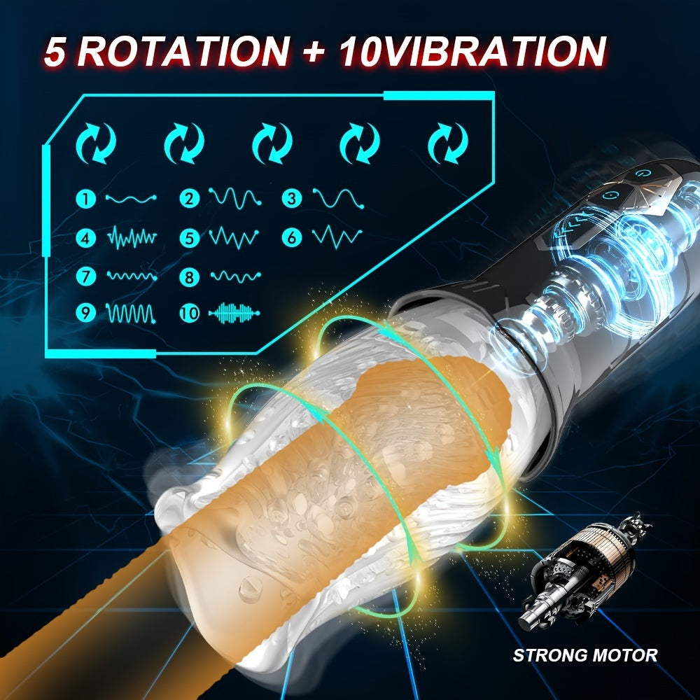 Automatic Male Masturbator Cup With 10 Vibrations