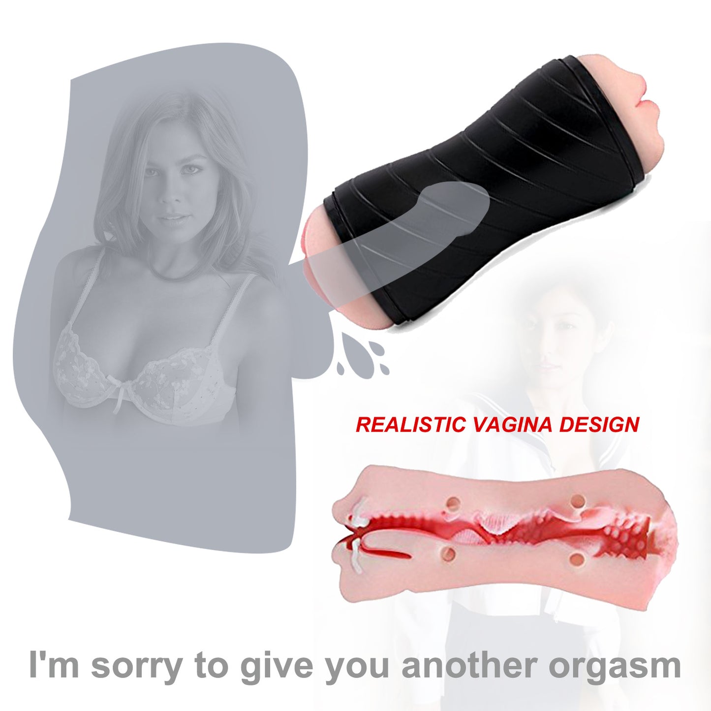 Men's Pocket Blowjob Stroker Masturbation Toy