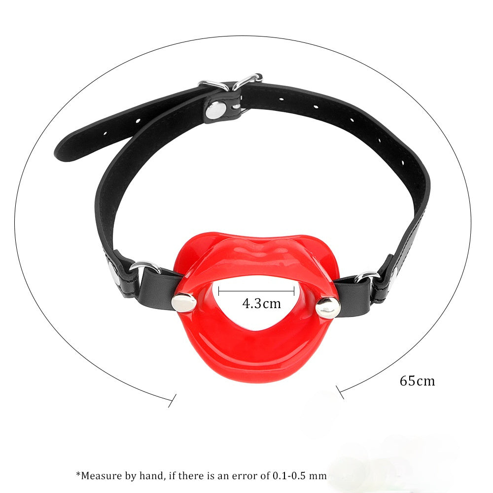 BDSM Bondage Restraint Silicone Lips O Ring Mouth Gag