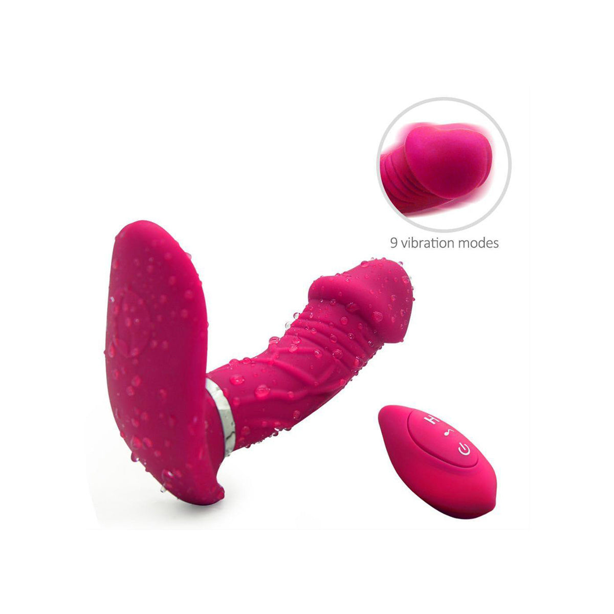 Wearable Butterfly Vibrator - Smart Heating, Double Silicone Vibrator