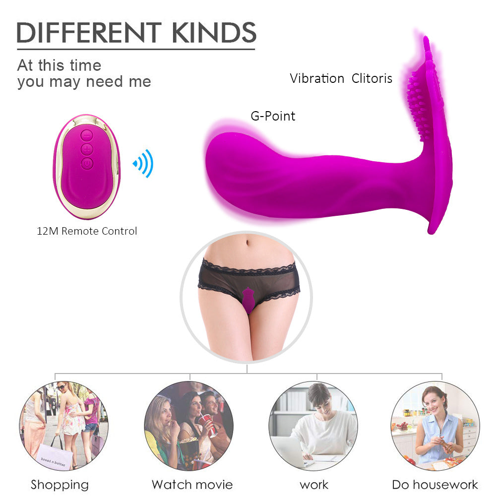 Silent Dual Motor Panty Vibrator - 10 Vibration Modes, USB Rechargeable, Waterproof