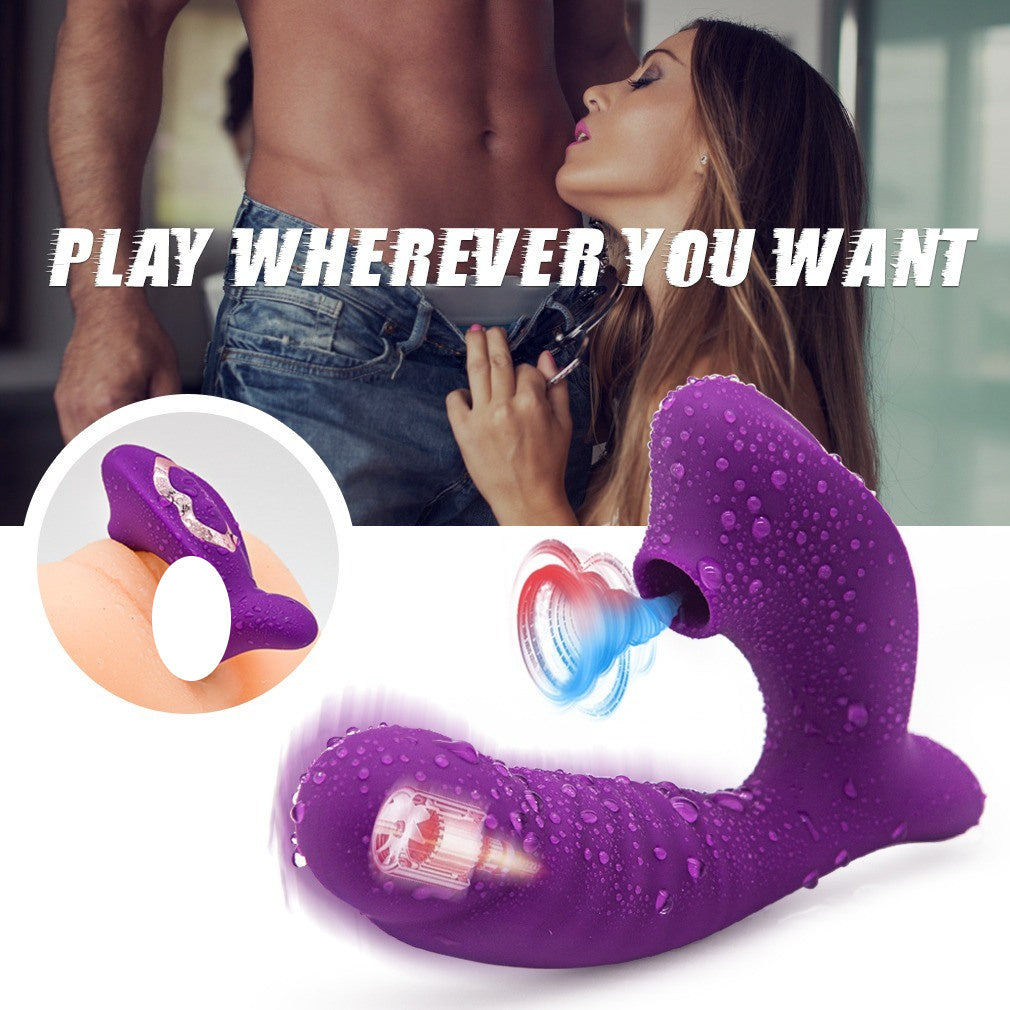 Silent Wearable Vibrating Neck Massager - Waterproof, Soft Vibrator for Women