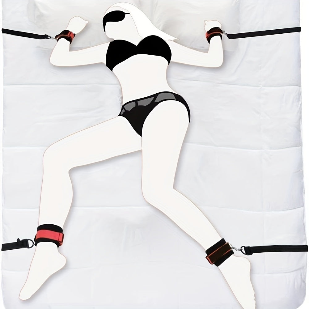 BDSM Bed Restraints Kit: Handcuffs