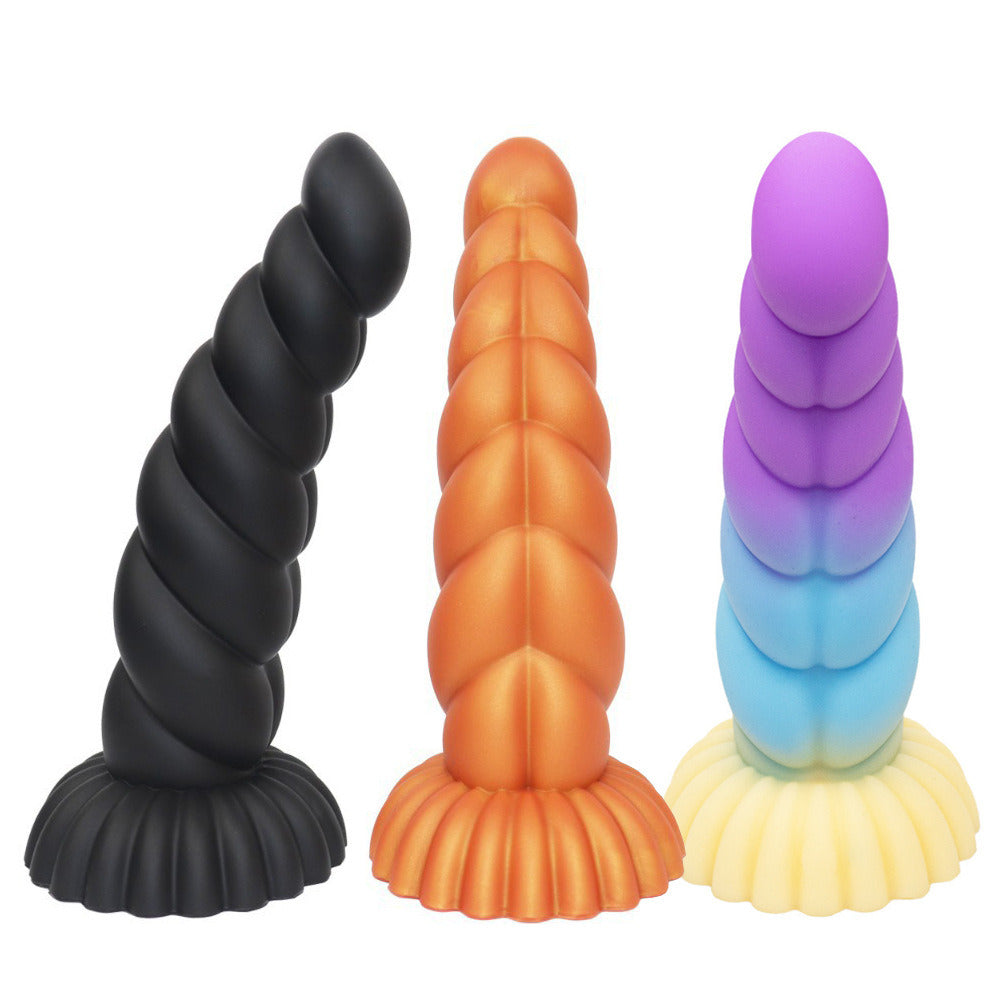 Anal Plug Silicone Threaded Anal Plug Butt plug for Women Masturbation Anal Dildos Soft Toys