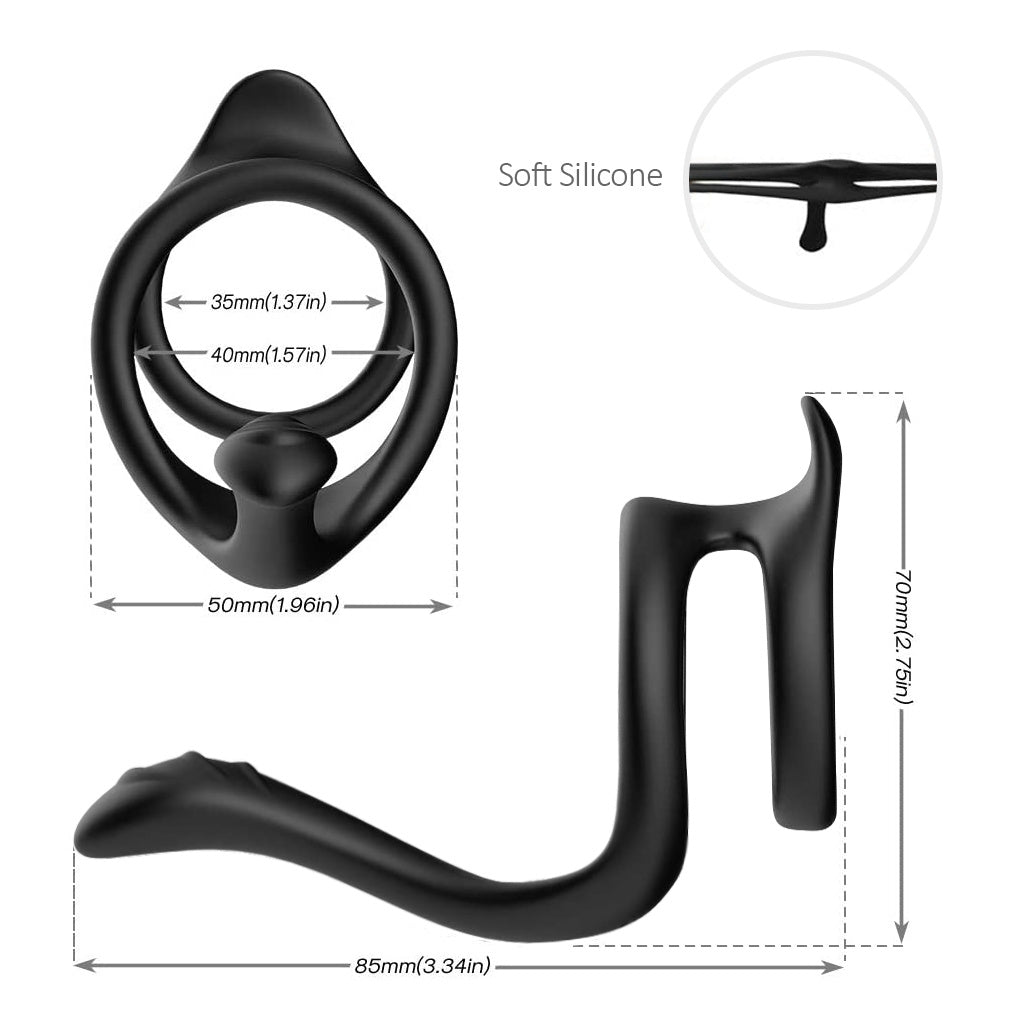 Erection Enhancer Double Ring for Improved Performance