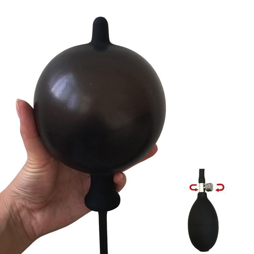 Inflatable Silicone Butt Plug - Adult Massager for Women and Men