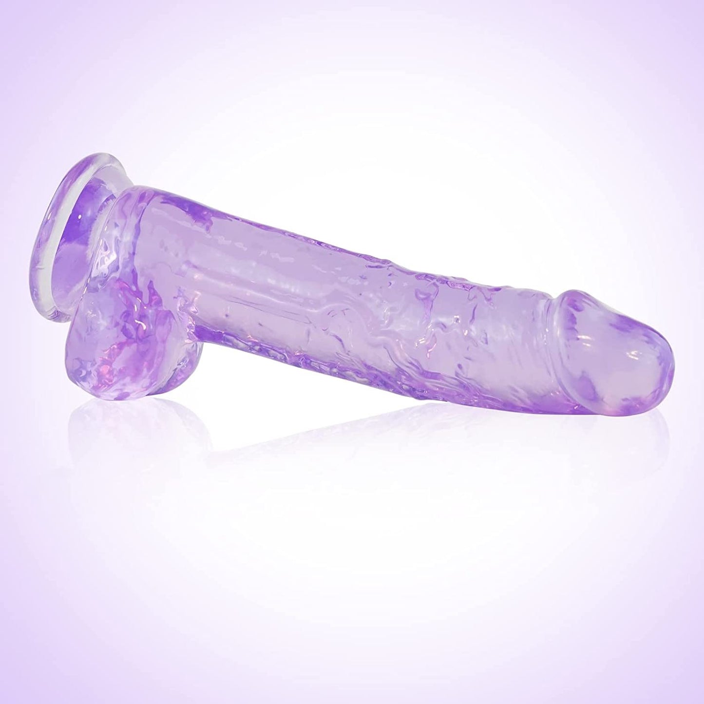 9 Inch Crystal Realistic Giant Dildo Silicone Adult Toys for Women