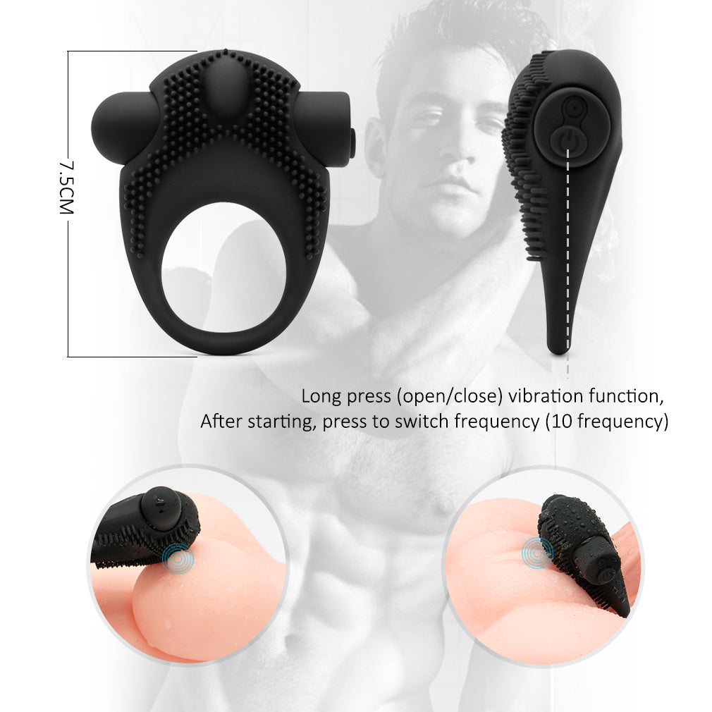 Double Locking Erection Ring for Improved Sexual Performance