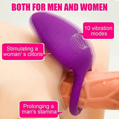 Vibrating Penis Ring for Couples - G Spot and Clitoris Stimulation