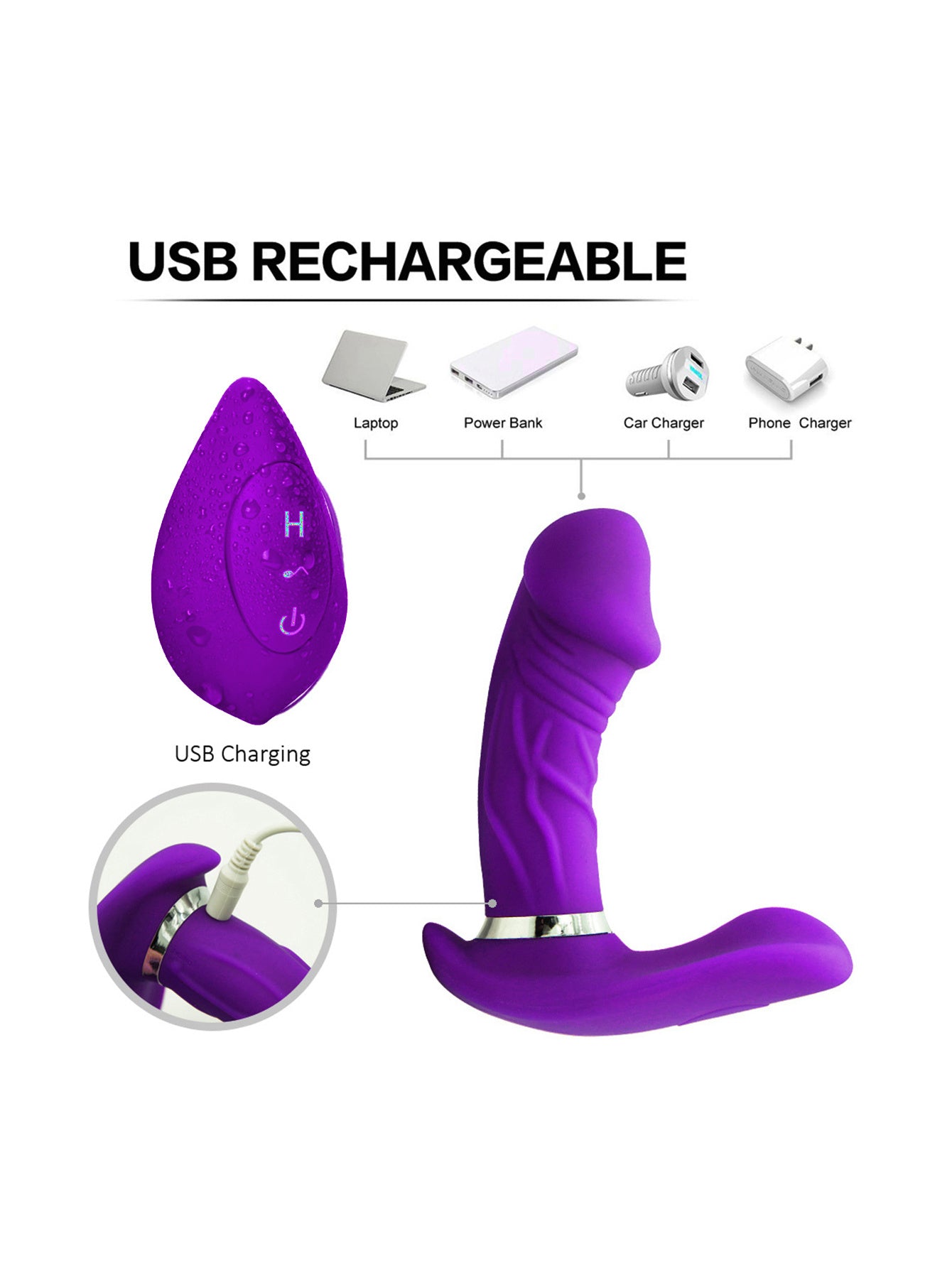 Wearable Butterfly Vibrator - Smart Heating, Double Silicone Vibrator