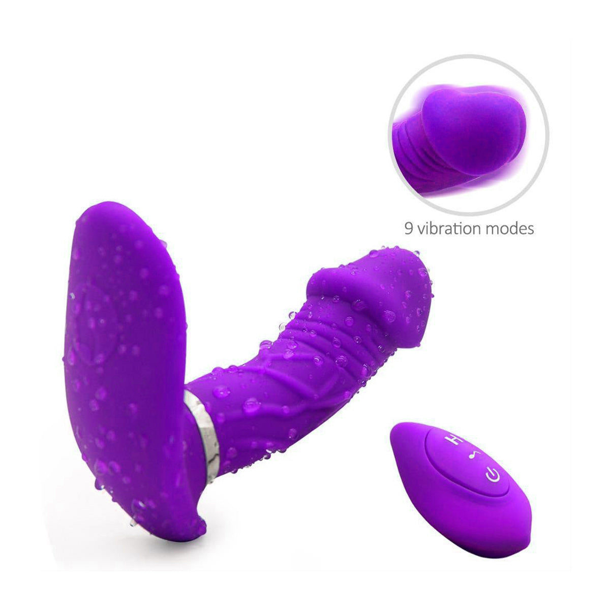 Wearable Butterfly Vibrator - Smart Heating, Double Silicone Vibrator